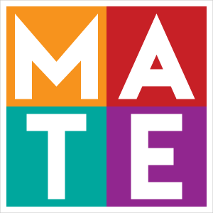 MATE podcast logo cover art with border